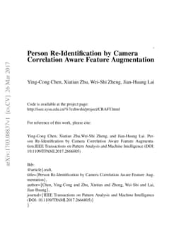 Person Re-Identification by Camera Correlation Aware Feature
  Augmentation