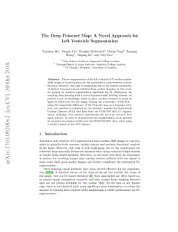 The Deep Poincaré Map: A Novel Approach for Left Ventricle
  Segmentation