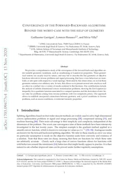 Convergence of the Forward-Backward Algorithm: Beyond the Worst Case
  with the Help of Geometry