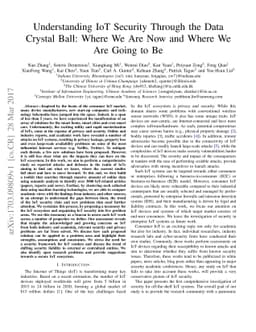 Understanding IoT Security Through the Data Crystal Ball: Where We Are
  Now and Where We Are Going to Be