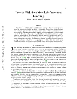 Inverse Risk-Sensitive Reinforcement Learning