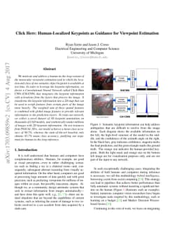 Click Here: Human-Localized Keypoints as Guidance for Viewpoint
  Estimation