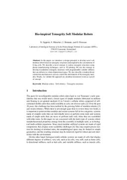 Bio-inspired Tensegrity Soft Modular Robots