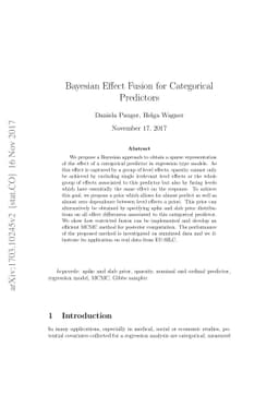 Bayesian Effect Fusion for Categorical Predictors