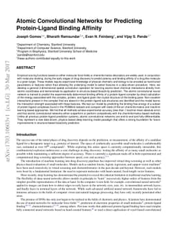 Atomic Convolutional Networks for Predicting Protein-Ligand Binding
  Affinity