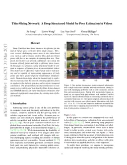 Thin-Slicing Network: A Deep Structured Model for Pose Estimation in
  Videos