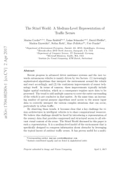 The Stixel world: A medium-level representation of traffic scenes