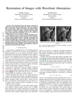 Restoration of Images with Wavefront Aberrations