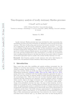 Time-frequency analysis of locally stationary Hawkes processes