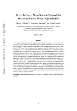 Greed is Good: Near-Optimal Submodular Maximization via Greedy
  Optimization