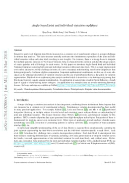 Angle-Based Joint and Individual Variation Explained