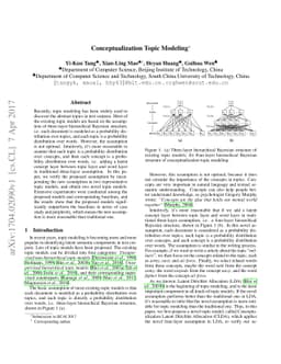 Conceptualization Topic Modeling