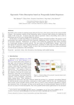 Egocentric Video Description based on Temporally-Linked Sequences