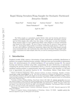 Rapid Mixing Swendsen-Wang Sampler for Stochastic Partitioned Attractive
  Models