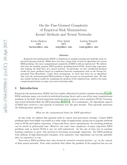 On the Fine-Grained Complexity of Empirical Risk Minimization: Kernel
  Methods and Neural Networks
