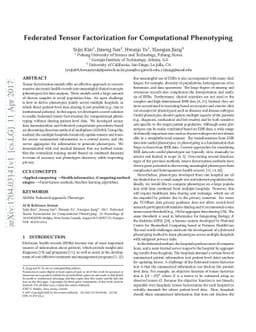 Federated Tensor Factorization for Computational Phenotyping