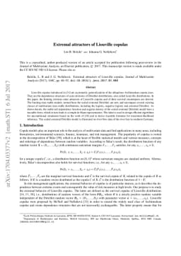 Extremal attractors of Liouville copulas