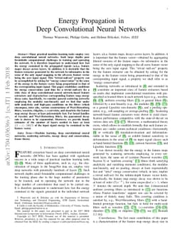 Energy Propagation in Deep Convolutional Neural Networks