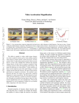 Video Acceleration Magnification