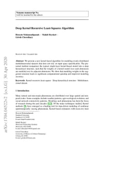 Hierarchic Kernel Recursive Least-Squares