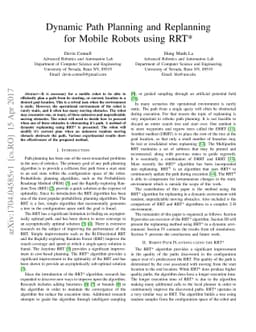 Dynamic Path Planning and Replanning for Mobile Robots using RRT*