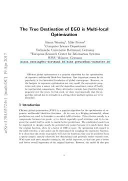 The True Destination of EGO is Multi-local Optimization