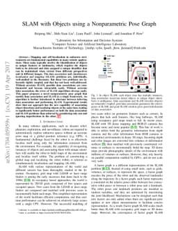 SLAM with Objects using a Nonparametric Pose Graph