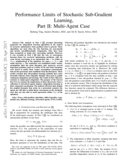 Performance Limits of Stochastic Sub-Gradient Learning, Part II:
  Multi-Agent Case