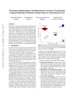 The Design, Implementation, and Deployment of a System to Transparently
  Compress Hundreds of Petabytes of Image Files for a File-Storage Service