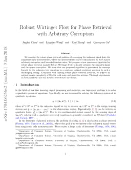 Robust Wirtinger Flow for Phase Retrieval with Arbitrary Corruption