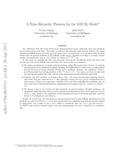 A Time Hierarchy Theorem for the LOCAL Model