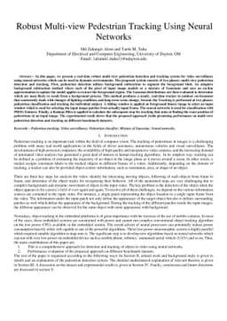 Robust Multi-view Pedestrian Tracking Using Neural Networks