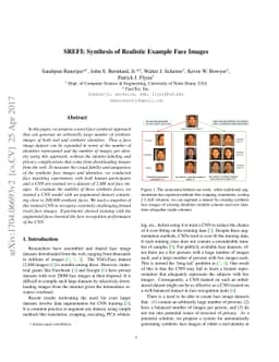 SREFI: Synthesis of Realistic Example Face Images