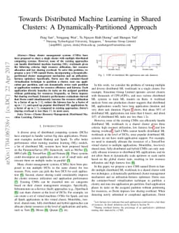 Towards Distributed Machine Learning in Shared Clusters: A
  Dynamically-Partitioned Approach