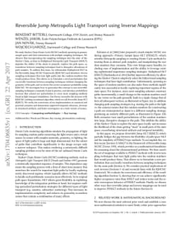 Reversible Jump Metropolis Light Transport using Inverse Mappings