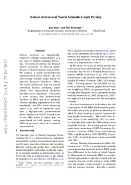 Robust Incremental Neural Semantic Graph Parsing