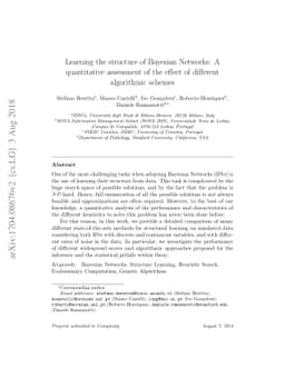 Learning the structure of Bayesian Networks: A quantitative assessment
  of the effect of different algorithmic schemes