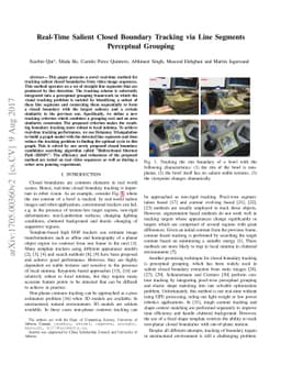 Real-Time Salient Closed Boundary Tracking via Line Segments Perceptual
  Grouping