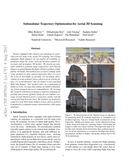 Submodular Trajectory Optimization for Aerial 3D Scanning