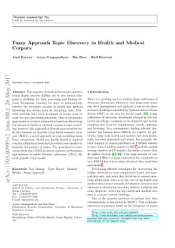 Fuzzy Approach Topic Discovery in Health and Medical Corpora