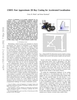 CDDT: Fast Approximate 2D Ray Casting for Accelerated Localization