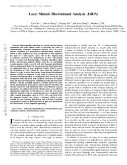 Local Shrunk Discriminant Analysis (LSDA)