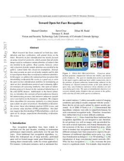 Toward Open-Set Face Recognition