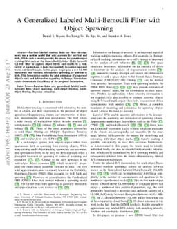 A Generalized Labeled Multi-Bernoulli Filter with Object Spawning