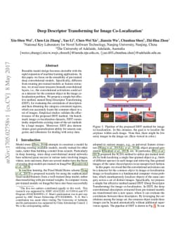 Deep Descriptor Transforming for Image Co-Localization