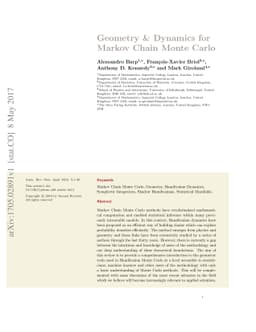 Geometry and Dynamics for Markov Chain Monte Carlo