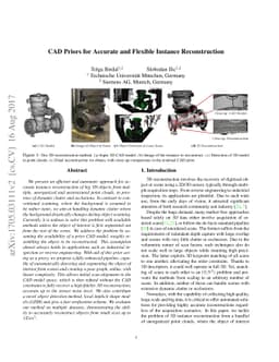 CAD Priors for Accurate and Flexible Instance Reconstruction
