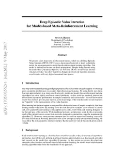 Deep Episodic Value Iteration for Model-based Meta-Reinforcement
  Learning