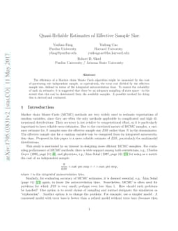 Quasi-Reliable Estimates of Effective Sample Size