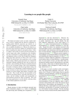 Learning to see people like people